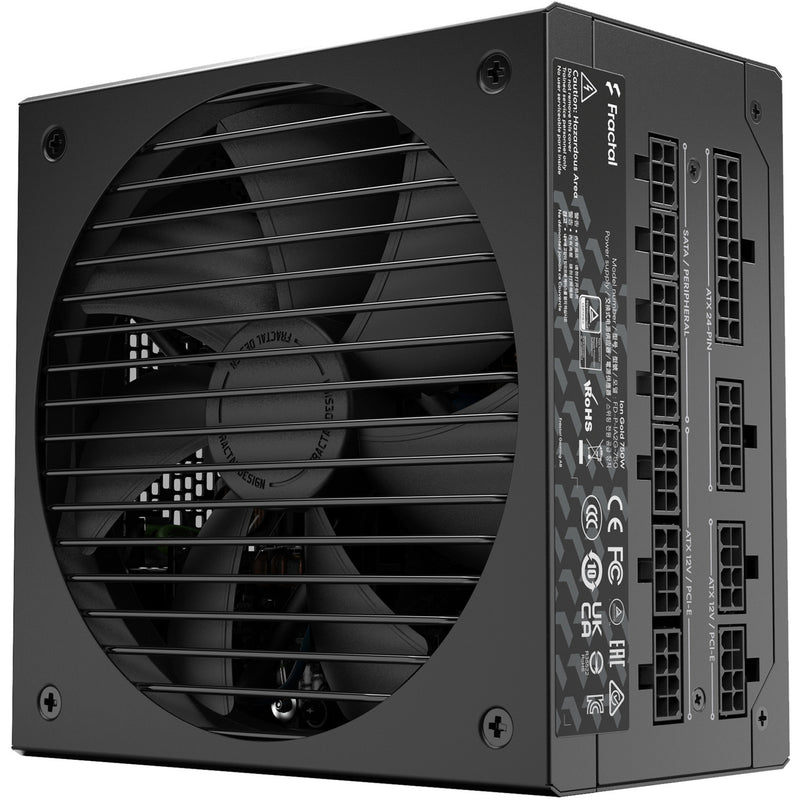 Afbeelding laden in galerijviewer, Fractal design ion gold 3 modulaire 750 watt voeding (zwart, 1x 12v-2x6, 3x pcie)
