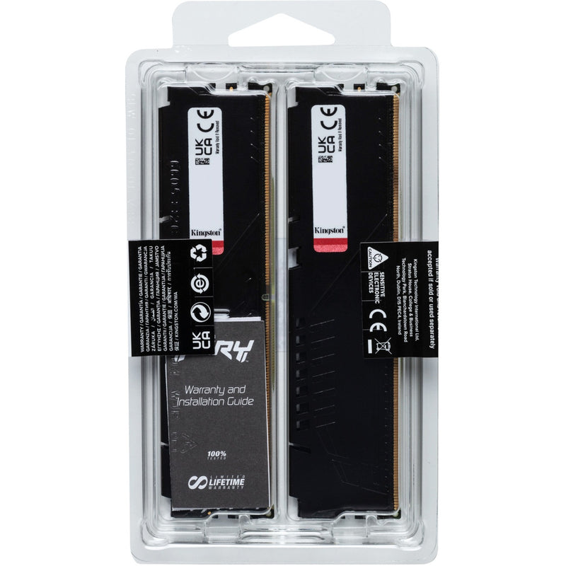 Afbeelding laden in galerijviewer, Kingston fury beast 32 gb ddr5-5600 (2x 16 gb) werkgeheugen (zwart, kf556c40bbk2-32, xmp 3.0)
