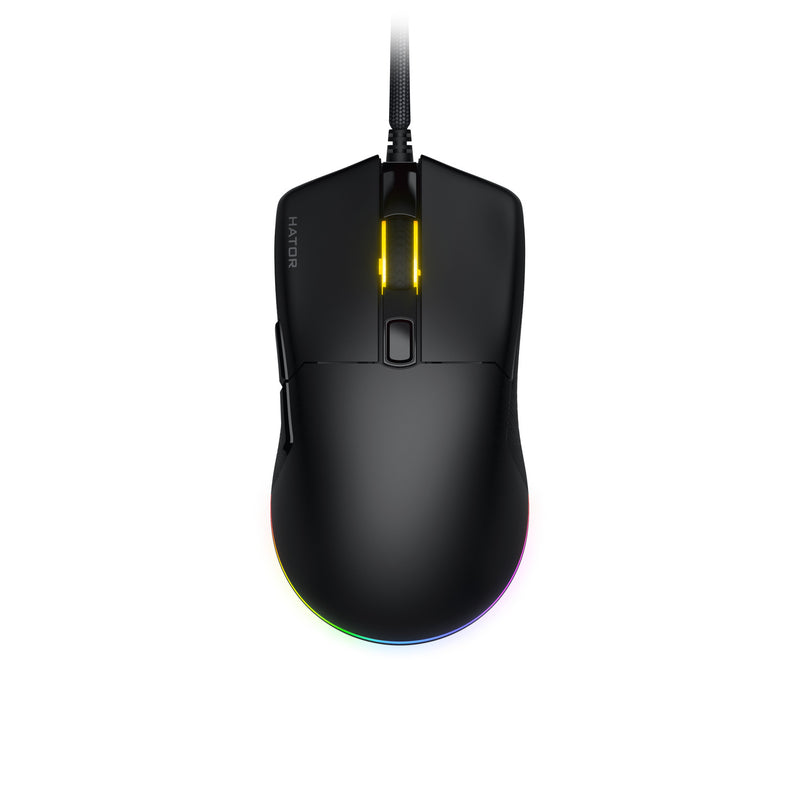 Afbeelding laden in galerijviewer, Hator pulsar 3 gaming muis (zwart, 400 - 12.000 dpi, rgb)

