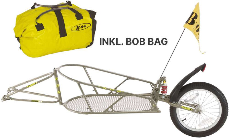 Afbeelding laden in galerijviewer, Bob ibex bicycle trailer gold with bag
