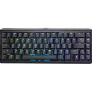 Ducky projectd tinker 65 met qmk via rgb mechanisch toetsenbord (zwart, us lay-out (qwerty), cherry mx blue, 65%, rgb leds, double-shot pbt, hot-swappable, gasket mount)