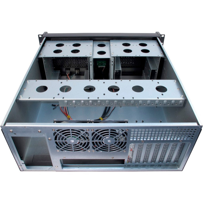Afbeelding laden in galerijviewer, Inter-tech 4u-4098-s rack behuizing (zwart | 2x usb-a)
