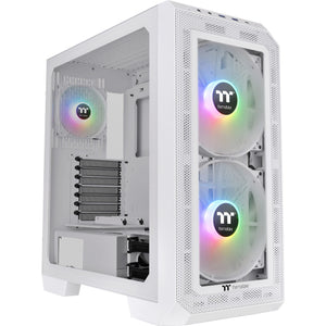 Thermaltake view 300 mx midi tower behuizing (wit | 2x usb-a | 1x usb-c | rgb | window)