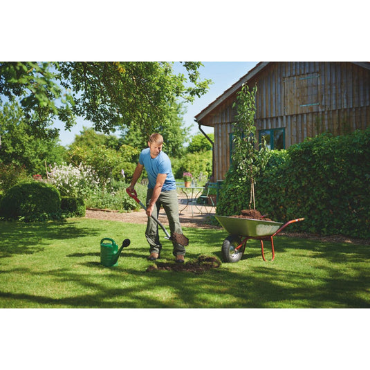 Wolf-garten heren spitspade asp-d (rood grijs)