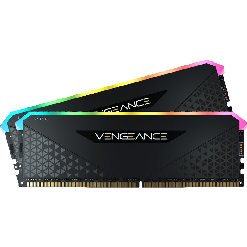 Afbeelding laden in galerijviewer, Corsair vengeance rgb rs 32 gb ddr4-3200 (2x 16 gb) werkgeheugen (zwart, cmg32gx4m2e3200c16, xmp 2.0)
