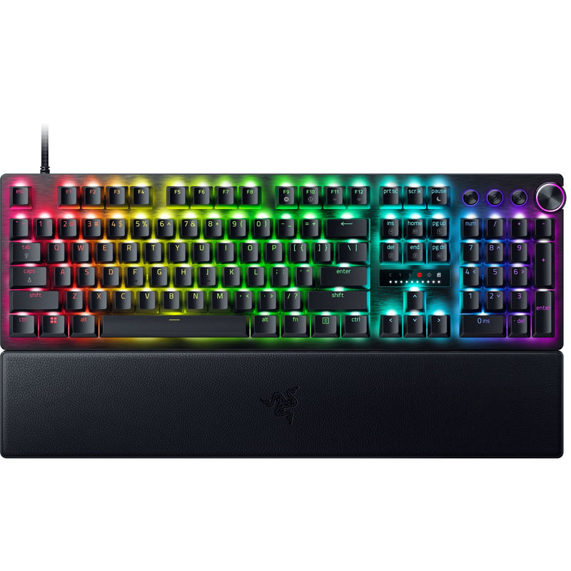 Afbeelding laden in galerijviewer, Razer huntsman v3 pro rgb mechanisch gaming toetsenbord (zwart, us lay-out (qwerty), analog optical gen 2, 100%, double-shot pbt)
