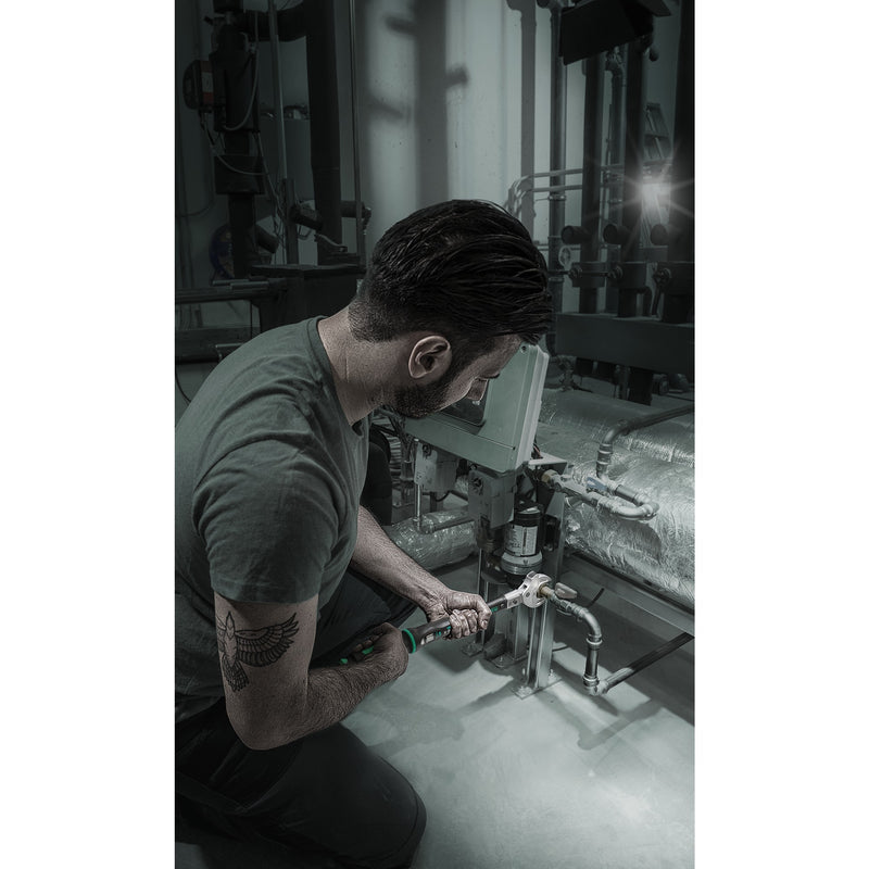 Afbeelding laden in galerijviewer, Wera click-torque x 7 draaimomentsleutel voor insteekgereedschappen (zwart groen, 10-100 nm)
