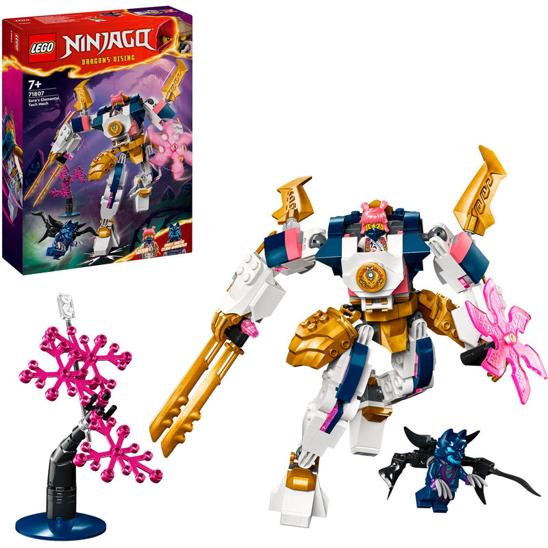 Afbeelding laden in galerijviewer, Lego ninjago - sora's elementaire techmecha constructiespeelgoed (71807)
