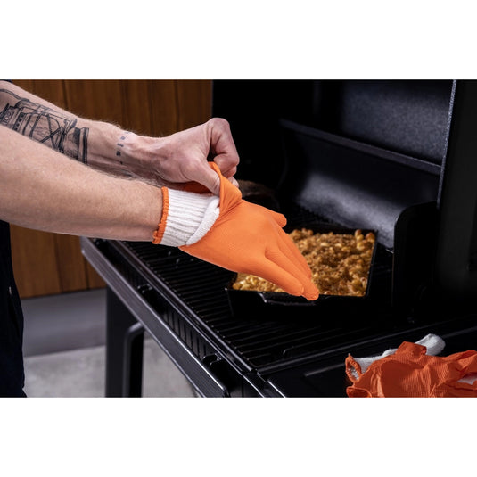 Traeger bbq prep serve gloves handschoen (oranje)