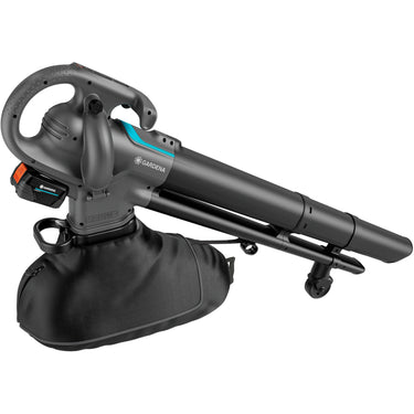 Gardena stofzuiger -blazer powerjet collect bladzuiger bladblazer (grijs zwart, 18v p4a-accu en oplader inbegrepen)