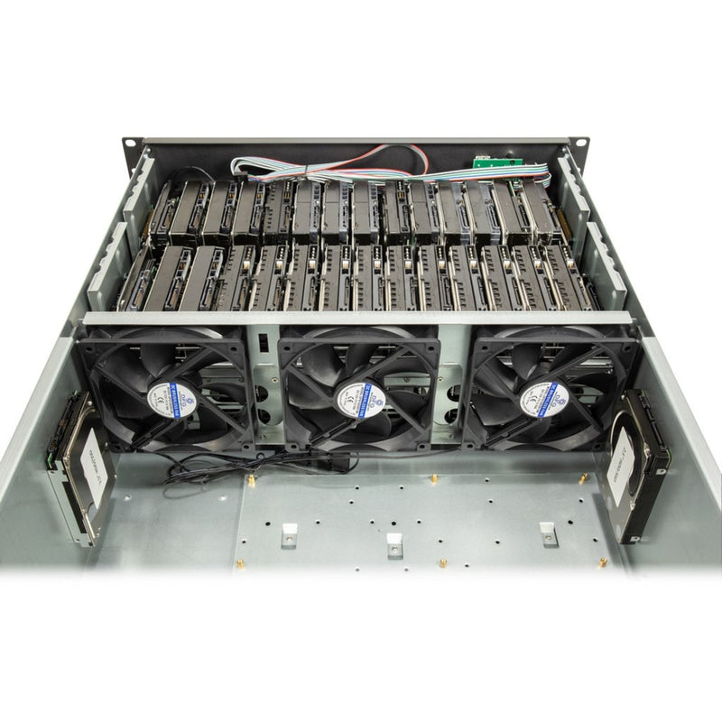 Afbeelding laden in galerijviewer, Inter-tech 4f28 mining-rack, server behuizing (zwart | 2x usb-a)
