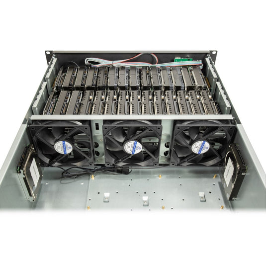 Inter-tech 4f28 mining-rack, server behuizing (zwart | 2x usb-a)
