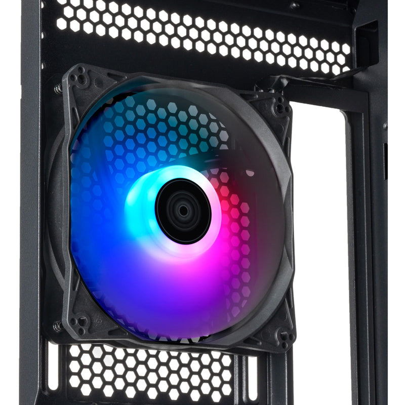 Afbeelding laden in galerijviewer, Silverstone fara 514x midi tower behuizing (zwart | 2x usb-a | 1x usb-c | rgb | tempered glass)
