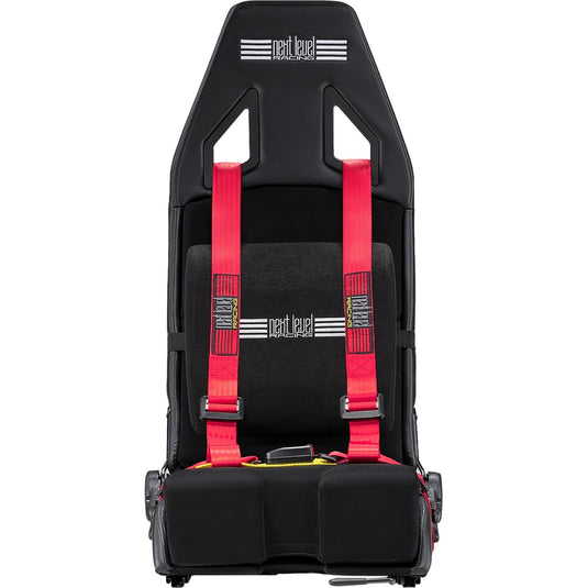 Next level racing flight simulator seat only racing simulator (zwart rood)