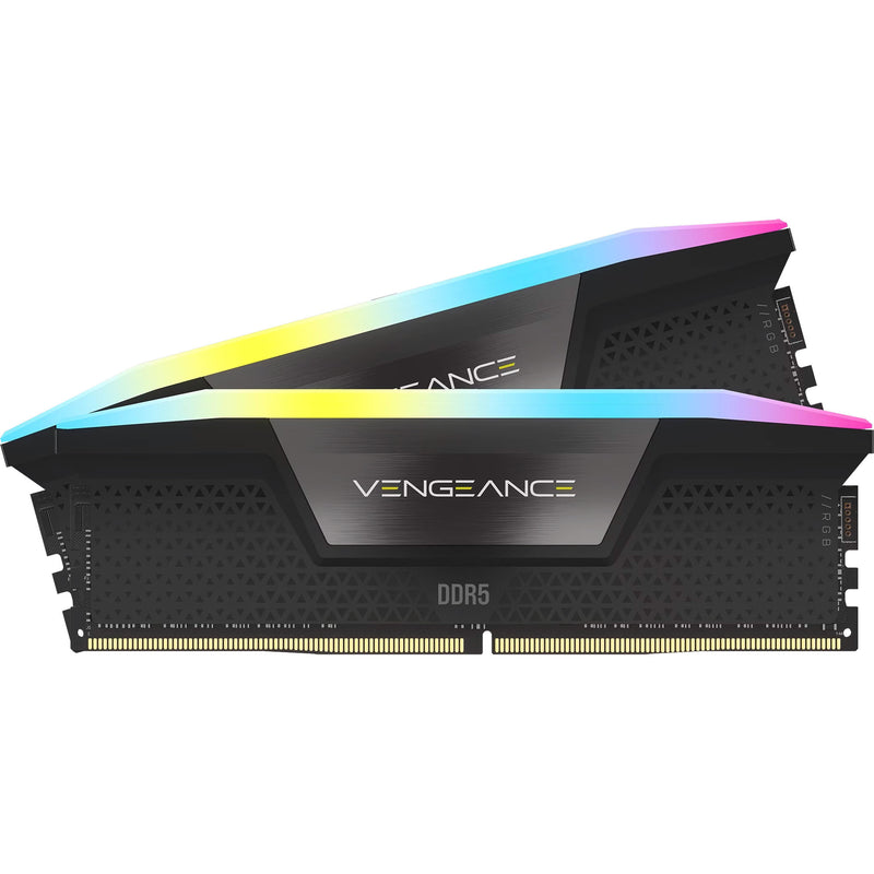 Afbeelding laden in galerijviewer, Corsair vengeance rgb 16 gb ddr5-5200 (2x 8 gb) werkgeheugen (zwart, cmh16gx5m2b5200c40, udimm, xmp 3.0)
