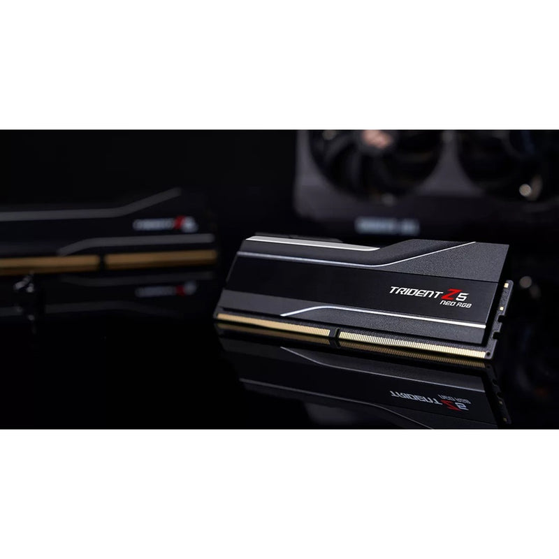 Afbeelding laden in galerijviewer, G.skill 64 gb ddr5-6000 (2x 32 gb) kit werkgeheugen (zwart, f5-6000j3040g32gx2-t, trident z5 neo rgb, expo)
