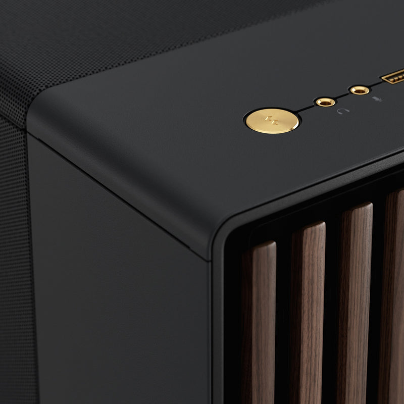 Afbeelding laden in galerijviewer, Fractal design north xl midi tower behuizing (zwart houtkleur | 2x usb-a | 1x usb-c)
