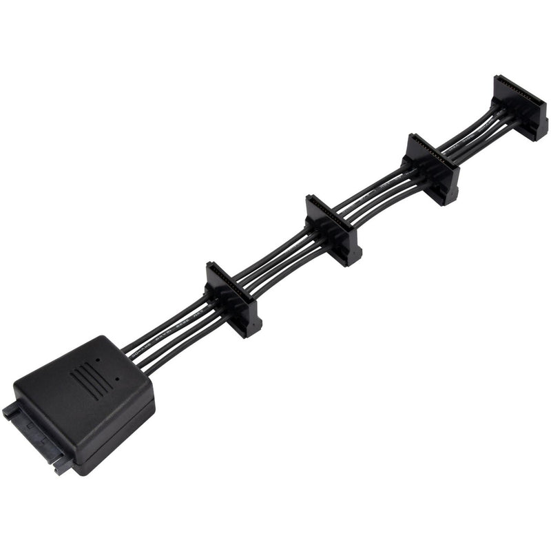 Afbeelding laden in galerijviewer, Silverstone sst-cp06-e4, 1x 15-pin-sata > 4x 15-pin-sata kabel

