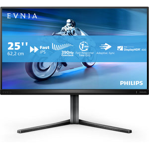 Philips evnia 25m2n5200u 24.5 gaming monitor (zwart, 1x displayport, 2x hdmi, 390 hz, (oc))