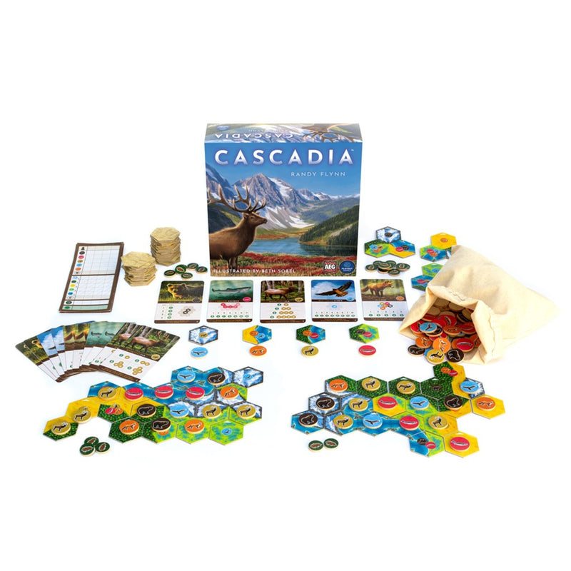 Afbeelding laden in galerijviewer, Asmodee cascadia - familiespel - bordspel - engelstalig
