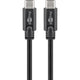 Goobay sync charge super speed usb-c kabel (zwart, 1,5 meter)