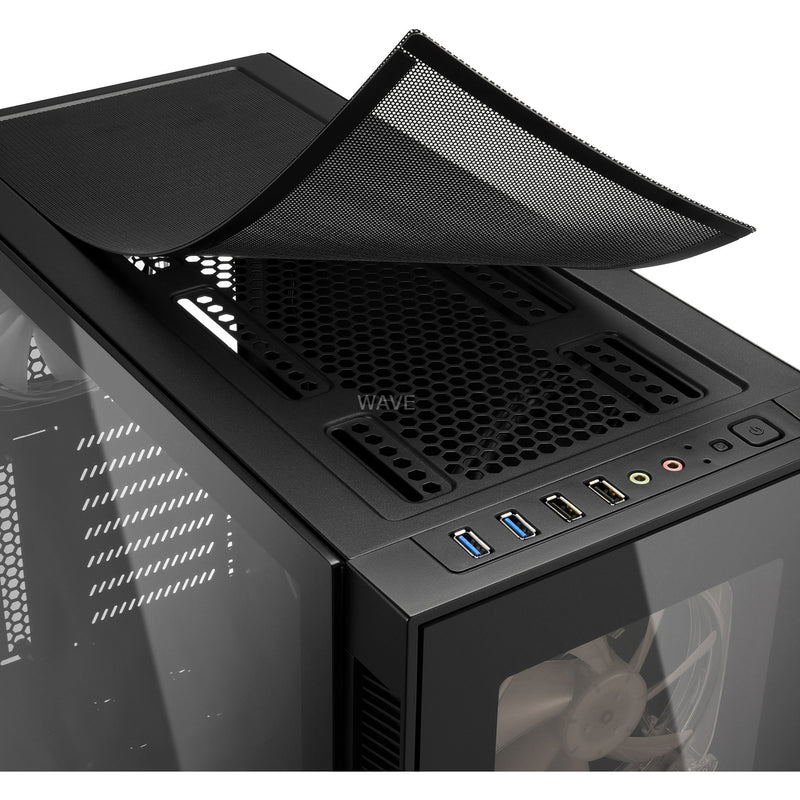 Afbeelding laden in galerijviewer, Sharkoon tg5 pro rgb midi tower behuizing (zwart | 4x usb-a | rgb | tempered glass)
