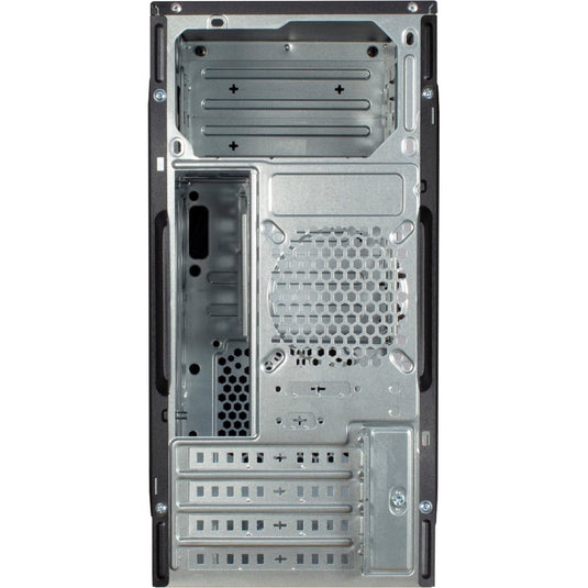 Inter-tech it-6502 romea mini tower behuizing (zwart | 2x usb-a)