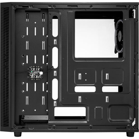 Sharkoon tg4m rgb midi tower behuizing (zwart | 2x usb-a | rgb | tempered glass)
