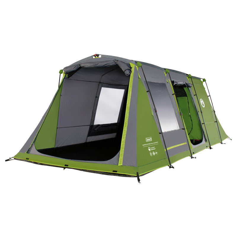 Afbeelding laden in galerijviewer, Coleman fastpitch victoria falls 4 blackout tent – 4 persoons tent - snel opzetten dankzij fastpitch – blackout bedroom technology - groen
