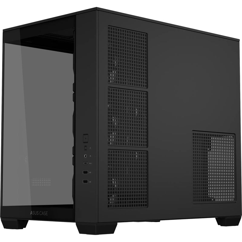 Afbeelding laden in galerijviewer, Asus a32 plus midi tower behuizing (zwart | 2x usb-a | 1x usb-c | rgb | tempered glass)
