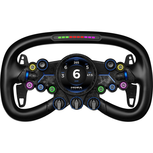 Moza vision gs stuur add-on (zwart carbon)