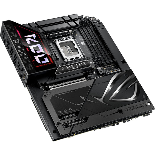 Asus rog maximus z890 hero btf socket 1851 moederbord (zwart, raid, 5 gb-lan, wi-fi 7, bt, sound, atx)