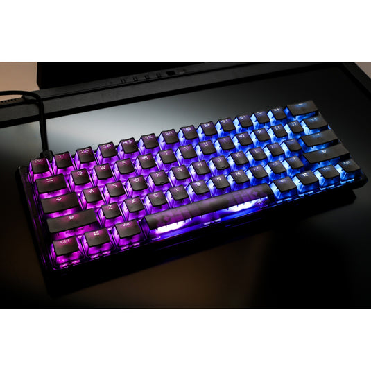 Ducky one 3 mini aura rgb mechanisch toetsenbord (zwart, us lay-out (qwerty), cherry mx brown, 60%, abs double shot, hot swap)