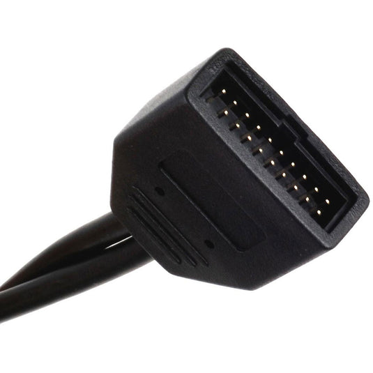 Silverstone g11303050-rt, usb 2.0 (intern) 9pin > usb 3.0 (intern) 19pin adapter (zwart)