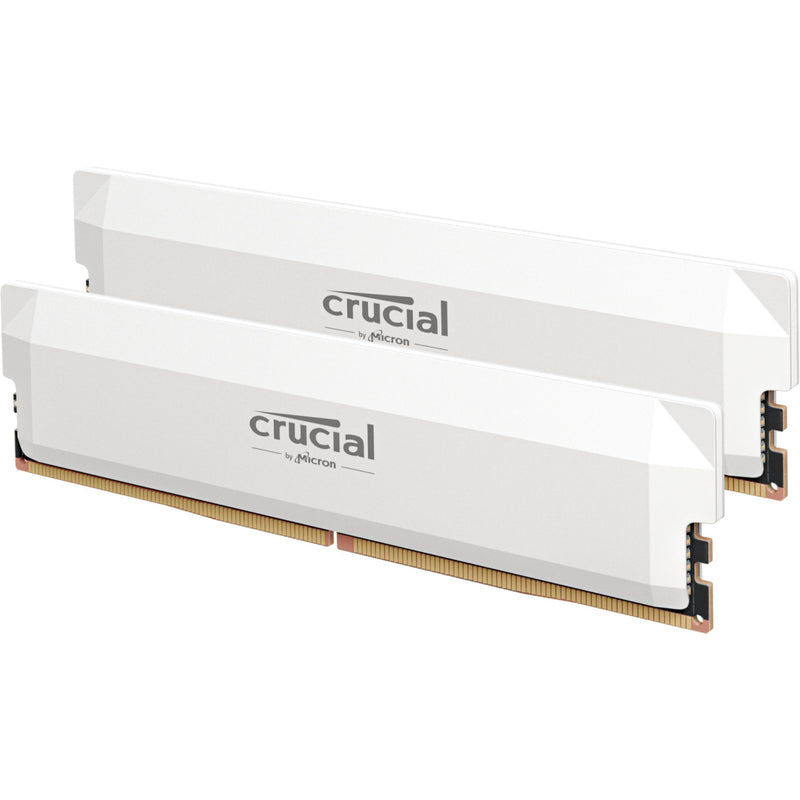 Afbeelding laden in galerijviewer, Crucial pro oc 32 gb ddr5-6000 (2x 16 gb) werkgeheugen (wit, cp2k16g60c36u5w, xmp 3.0, expo)
