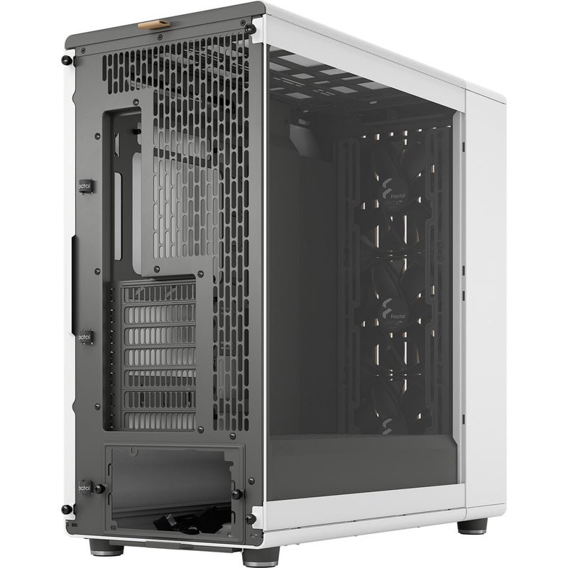 Afbeelding laden in galerijviewer, Fractal design north xl rc chalk white tg clear midi tower behuizing (wit houtkleur | 2x usb-a | 1x usb-c | tempered glass)
