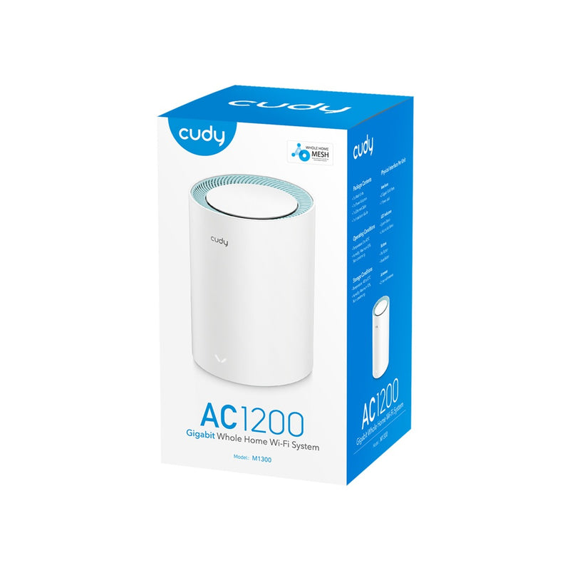 Afbeelding laden in galerijviewer, Cudy ac1200 gigabit mesh wi-fi system (1-pack) mesh router (wit)

