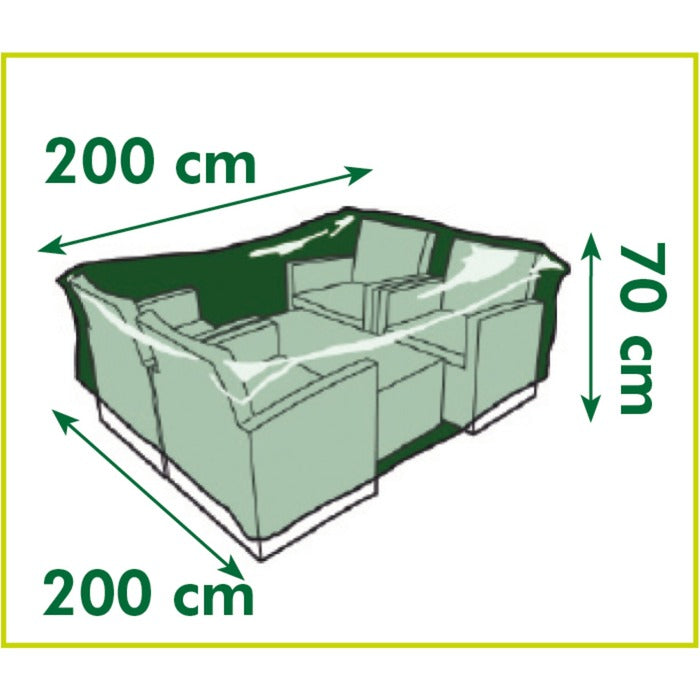 Afbeelding laden in galerijviewer, Nature tuinmeubelafdekhoes voor loungeset afdekking (grijs, 6031610)
