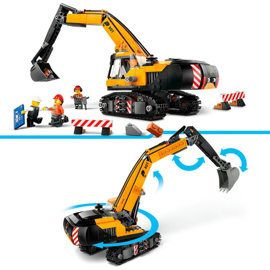 Lego city - gele graafmachine constructiespeelgoed (60420)