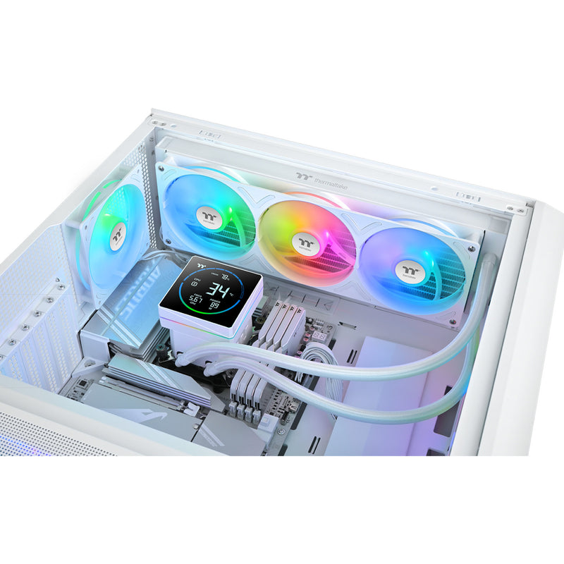 Afbeelding laden in galerijviewer, Thermaltake th360-s v3 argb sync aio liquid cooler - snow edition waterkoeling (wit)
