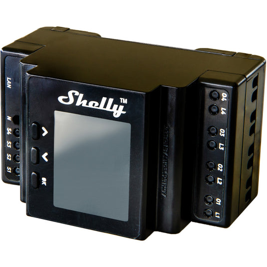 Shelly pro 4pm relais (4-kanaals, wifi, lan, bluetooth)