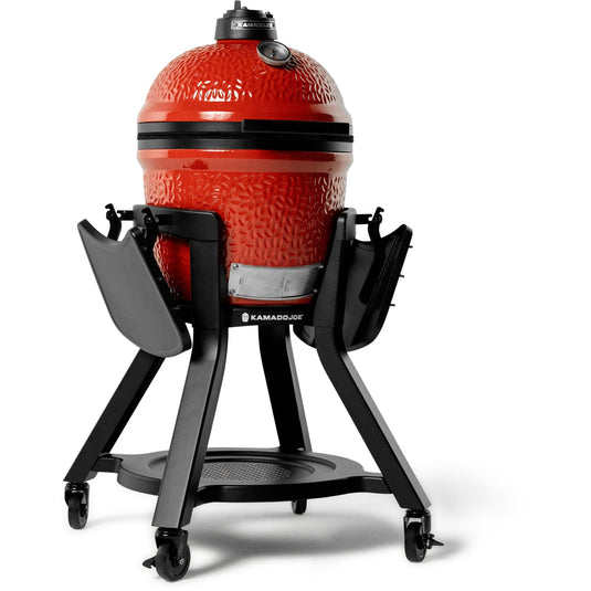 Kamado joe joe jr®-kar met zijtafels barbecuewagen (zwart)