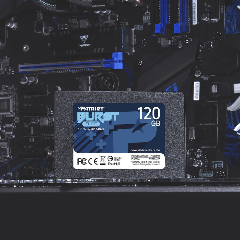 Afbeelding laden in galerijviewer, Patriot burst elite 120 gb ssd (zwart, pbe120gs25ssdr, sata 6 gb s)
