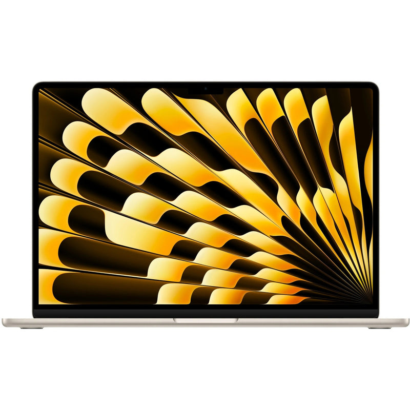 Afbeelding laden in galerijviewer, Apple macbook air 2024 15 (mryt3n a) refurbished laptop (sterrenlicht | m3 8 core | 10-core gpu | 8 gb | 512 gb ssd)
