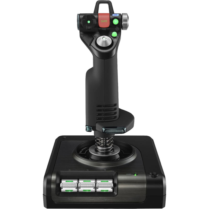 Afbeelding laden in galerijviewer, Logitech g saitek x52 pro flight gaming hotas
