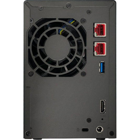 Asustor lockerstor 2 as6702t nas (zwart, 2x lan, hdmi, usb)