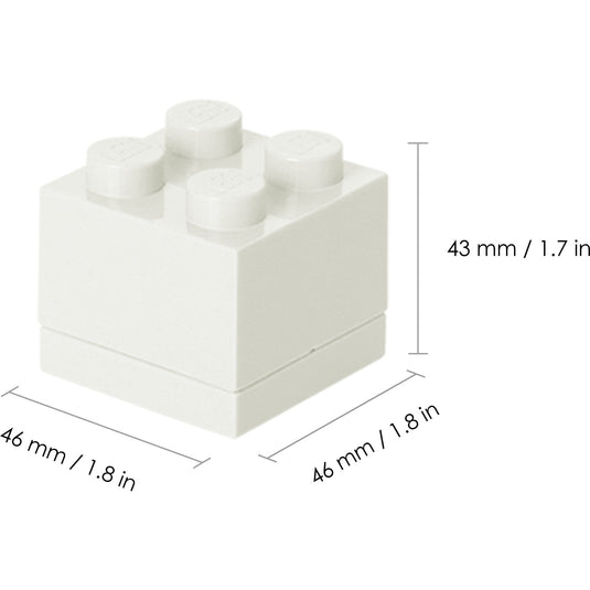 Room copenhagen lego mini box 4 lunchbox (wit)