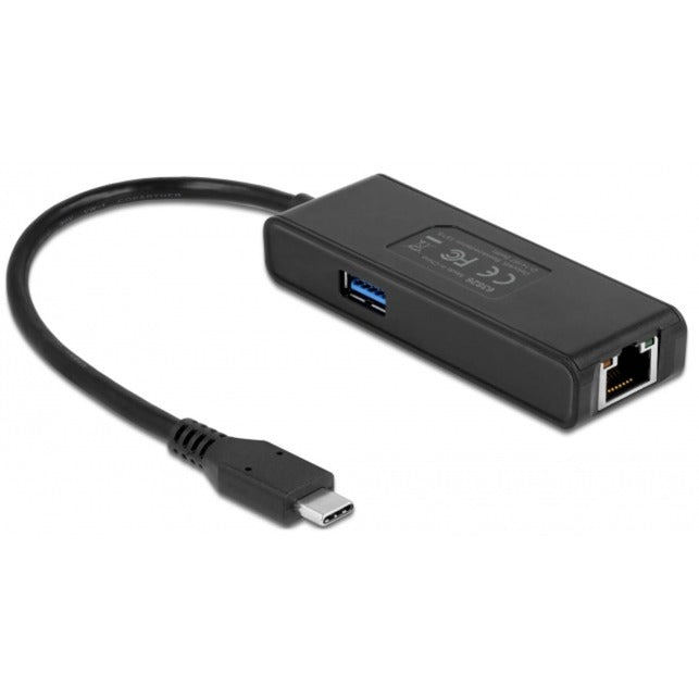 Afbeelding laden in galerijviewer, Delock usb-c adapter naar 2,5 gigabit lan met usb-a female (zwart)
