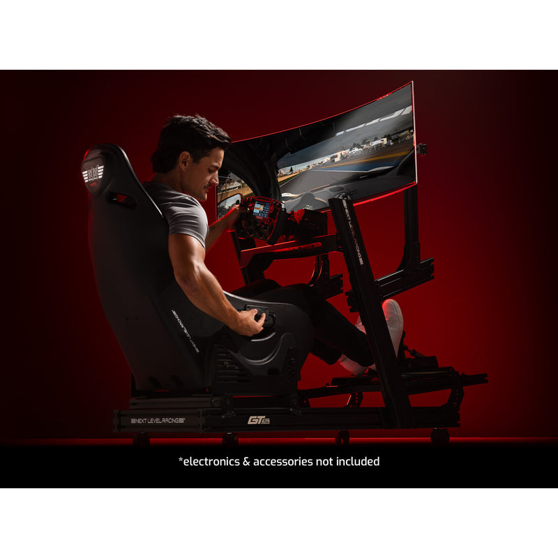 Afbeelding laden in galerijviewer, Next level racing es1 haptic feedback simracingstoel racestoel (zwart)
