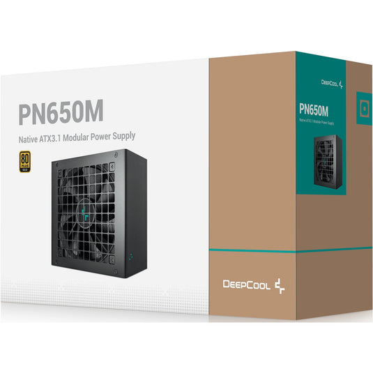 Deepcool pn650m modulaire 650 watt voeding (zwart, 3x pcie)